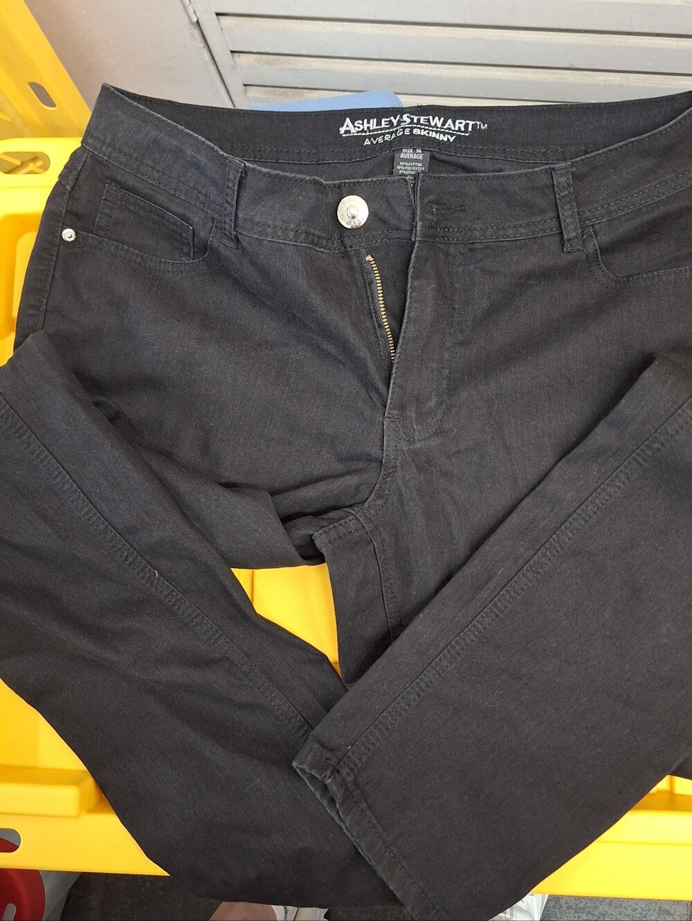 Ashley Stewart Black Average Skinny Jeans